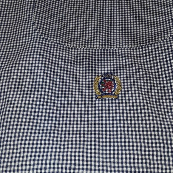 Tommy Hilfinger blue/white checkered dress shirt - Picture 3 of 8